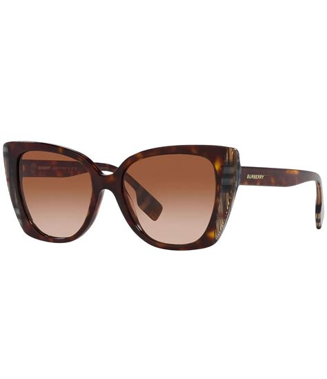 burberry be43t description|Burberry Women's BE4393 54mm Plaid Cat Eye Sunglasses.